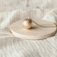 Bola de grossesse Peau à peau chaîne (or jaune 18 carats) - Pleine Lune