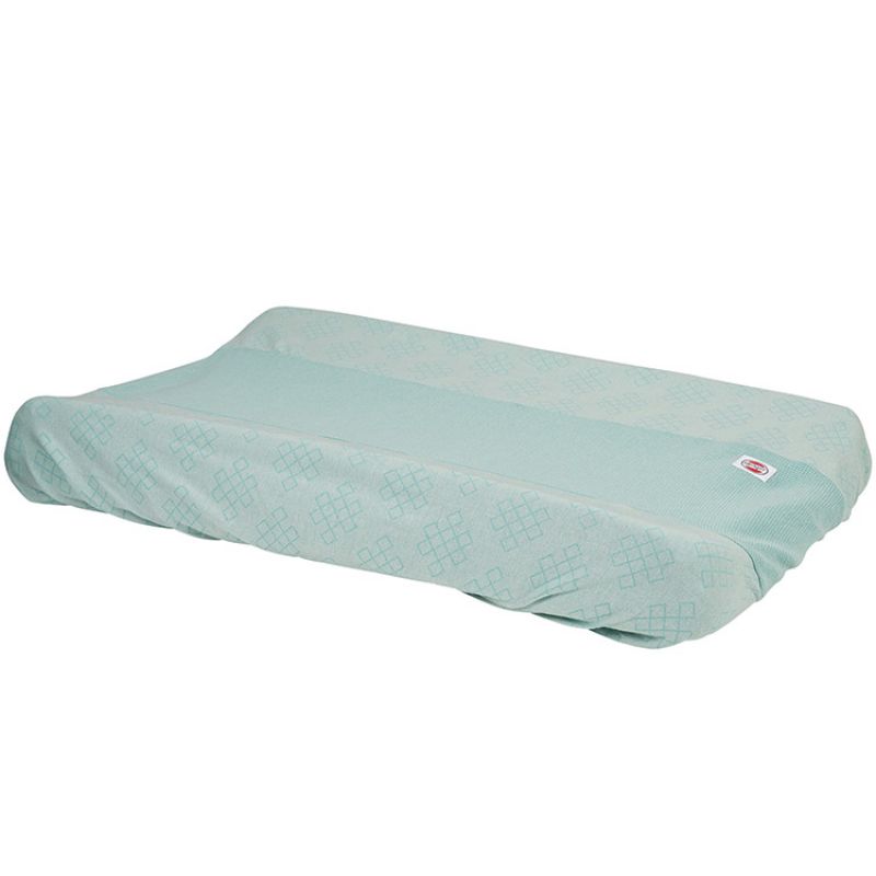 Housse de matelas à langer en coton Empire Agate vert d'eau (67 x 47 cm) Lodger