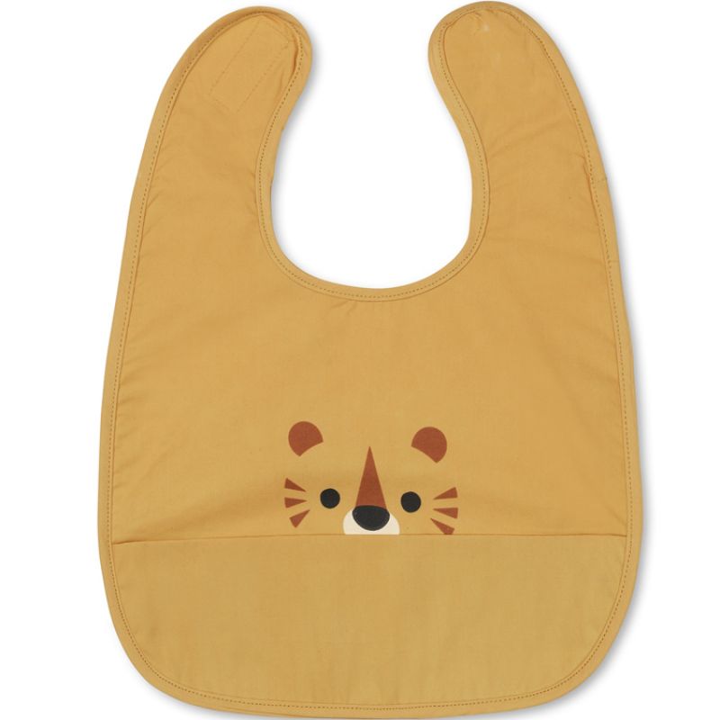 Bavoir à velcro tigre jaune Franck & Fischer