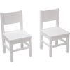Lot de 2 chaises en bois blanches (4-7 ans) - Pioupiou et Merveilles