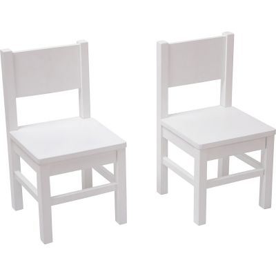 Lot de 2 chaises en bois blanches (4-7 ans)  par Pioupiou et Merveilles