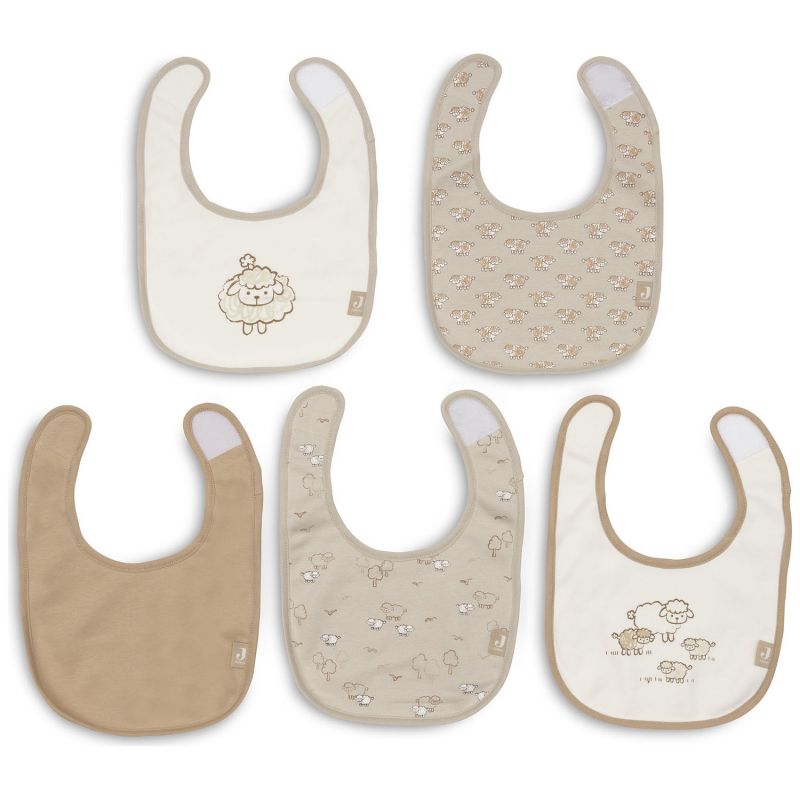 Lot de 5 bavoirs imperméables Woolly Jollein Produit 3