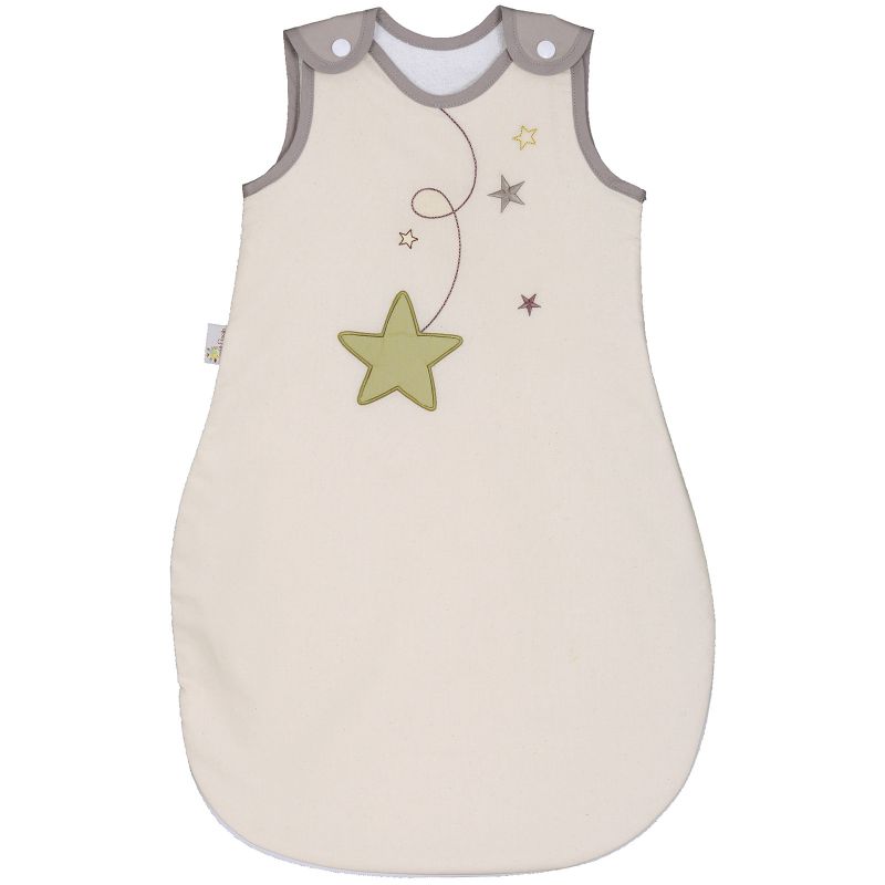 Gigoteuse légère en coton bio Pluie d'étoiles écru TOG 1 (70 cm) P'tit Basile
