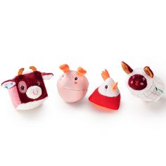 Lot de 4 formes hochets Ferme - Lilliputiens