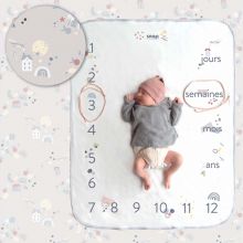 Couverture étapes de bébé Baby grey  par Snap The Moment