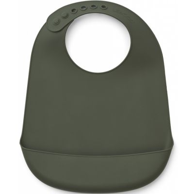 Bavoir Silicone Olive