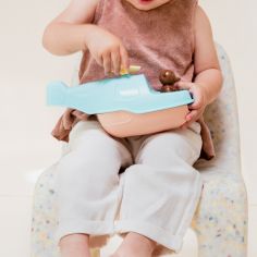 Hélicoptère Bateau de Petit Ours Brun Menthe