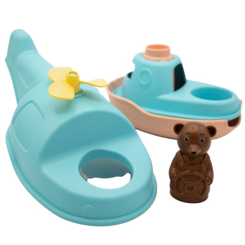 Hélicoptère Bateau de Petit Ours Brun Menthe Simple Produit 3