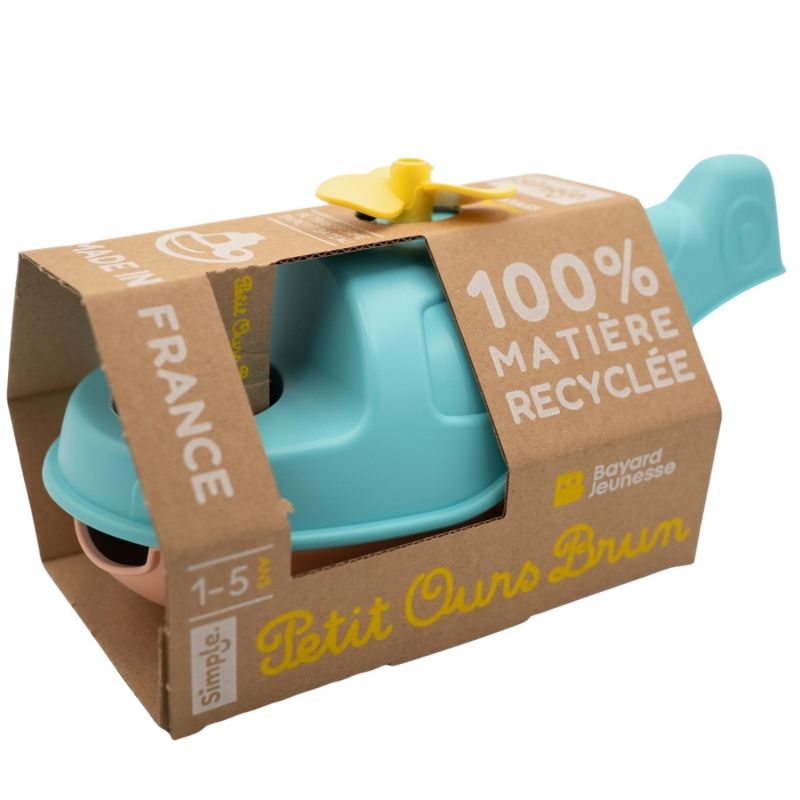 Hélicoptère Bateau de Petit Ours Brun Menthe Simple Packaging 5