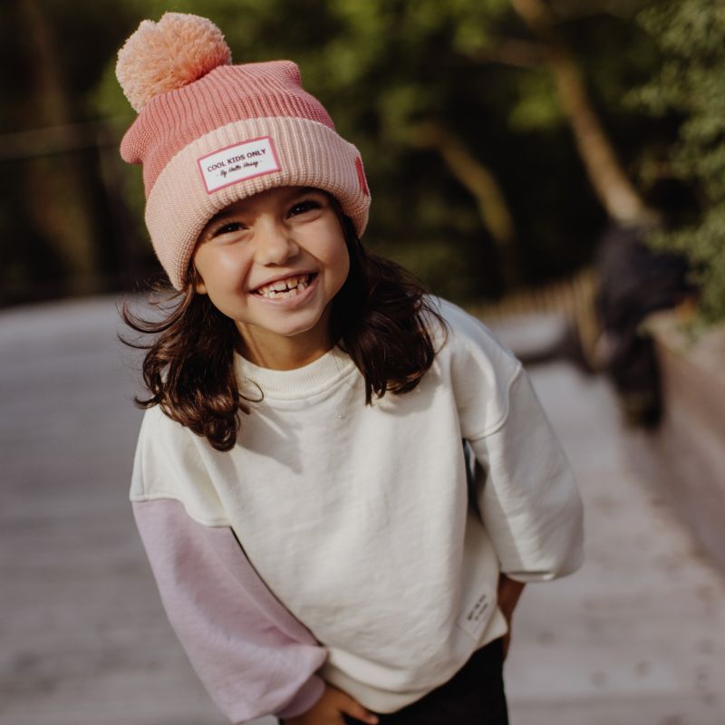 Bonnet Color Block Blush (2-5 ans) Hello Hossy Ambiance 2