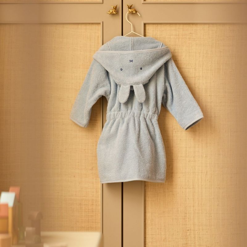 Peignoir en éponge Miffy Cloudy Blue (1-2 ans) Jollein Ambiance 2