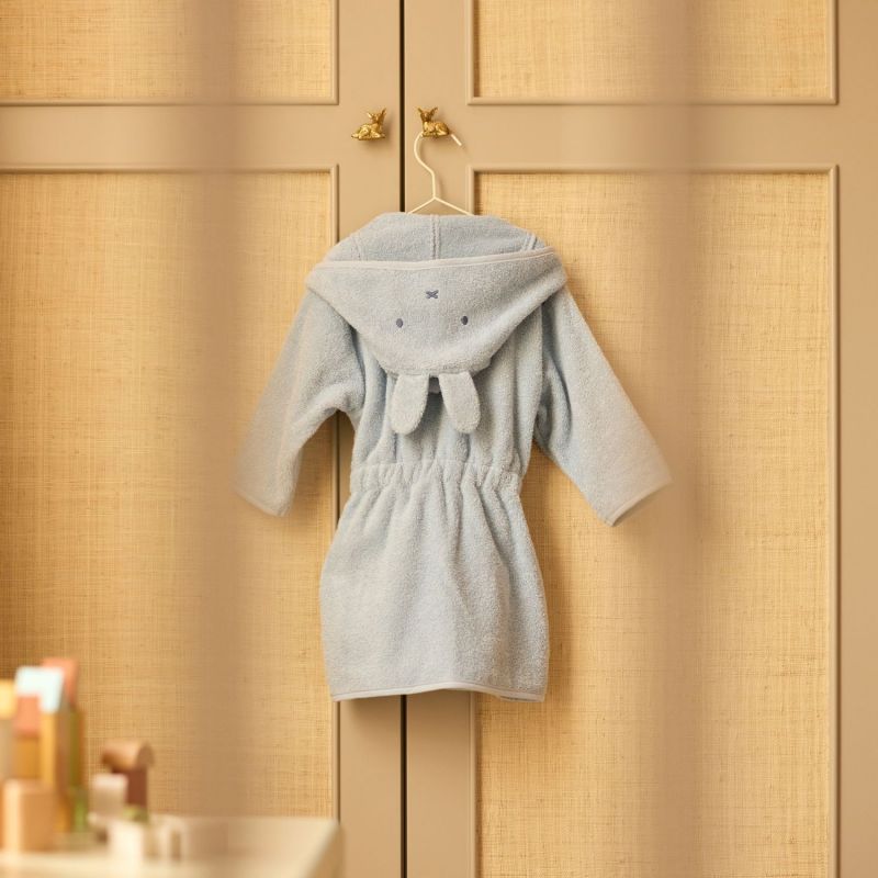 Peignoir en éponge Miffy Cloudy Blue (1-2 ans) Jollein Ambiance 7