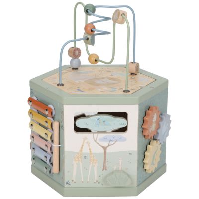Cube d'activités hexagonal Safari Friends Little Dutch
