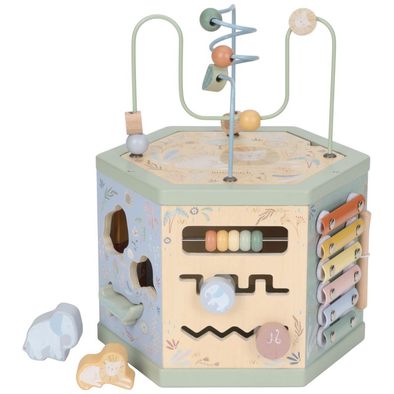 Cube d'activités hexagonal Safari Friends Little Dutch Produit 9