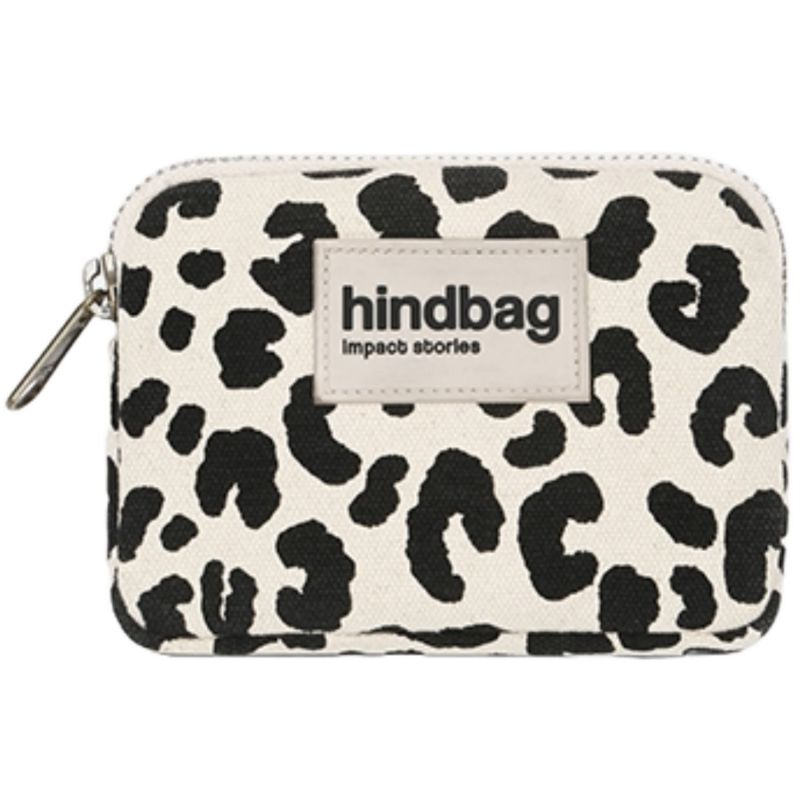Porte-monnaie Lili Léopard Ecru Hindbag Produit 1