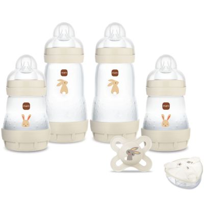 Coffret Naissance Sable (4 biberons + 1 sucette + 1 boîte doseuse) MAM