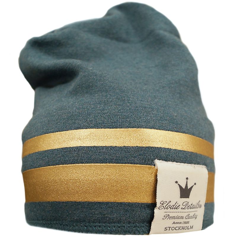 Bonnet microfibre Gilded Petrol bandes dorées (0-6 mois) Elodie Details