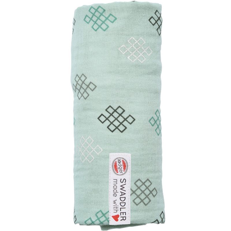 Maxi lange en coton Xandu vert d'eau (120 x 120 cm) Lodger