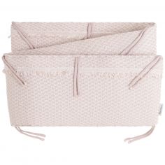 Tour de lit Happiness Vieux rose (pour lits 60 x 120 ou 70 x 140 cm) - Baby's Only