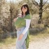 Echarpe de portage extensible My Cocon Pistache en bambou NéoBulle Ambiance 6