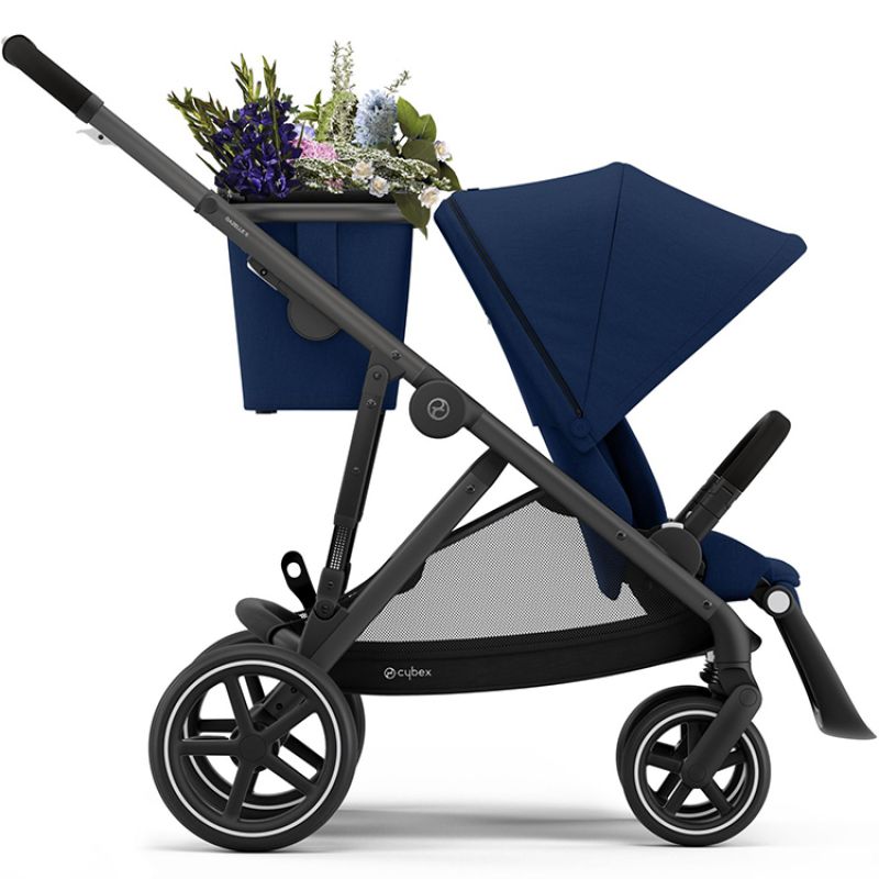 Poussette citadine Gazelle S Navy Blue (châssis noir) Cybex