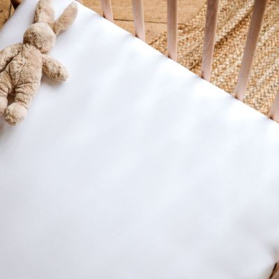 Drap housse pur coton bio Blanc (60 x 120 cm)
