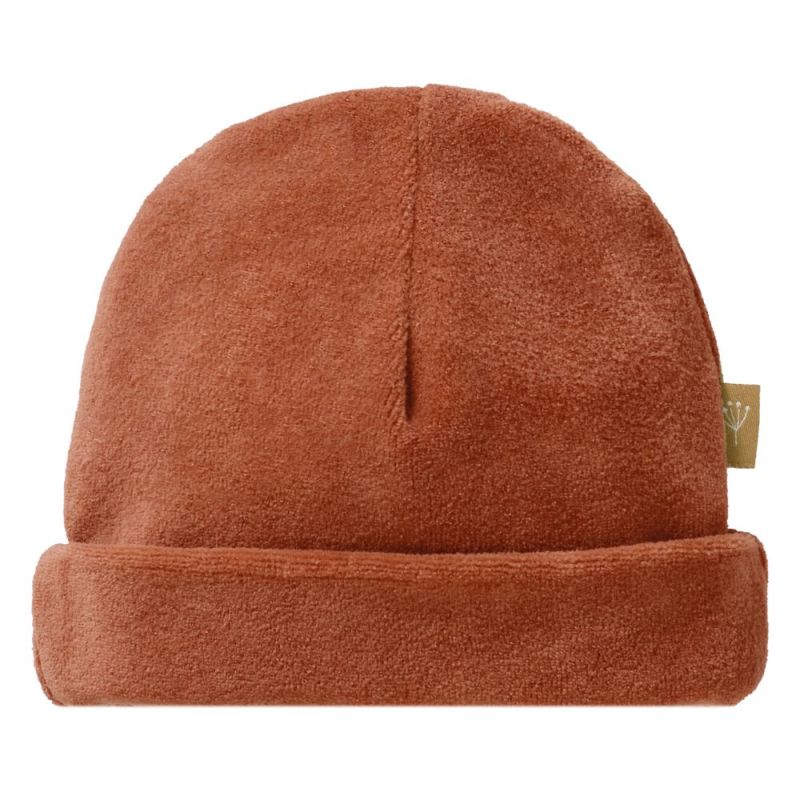 Bonnet en velours bio Copper (naissance) Fresk