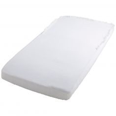 Drap housse Calm Blanc avec volant (60 x 120 cm) - Baby's Only