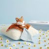 Doudou attache-sucette Timo marron (20 cm) Doudou et Compagnie Ambiance 2