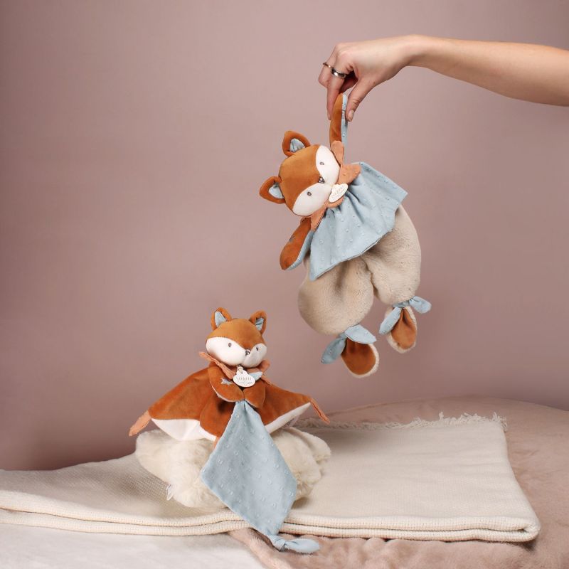 Doudou attache-sucette Timo marron (20 cm) Doudou et Compagnie Ambiance 7
