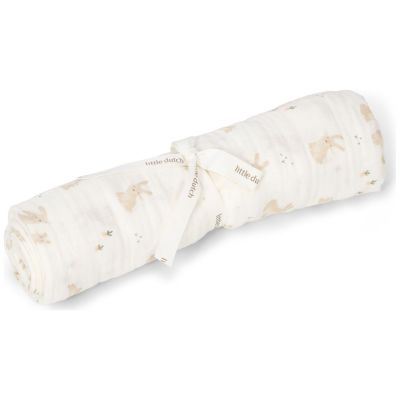Lange en gaze de coton Baby Bunny (120 x 120 cm) Little Dutch