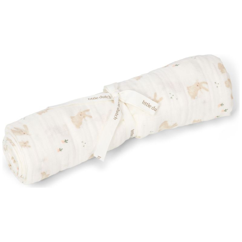 Lange en gaze de coton Baby Bunny (120 x 120 cm) Little Dutch Produit 1