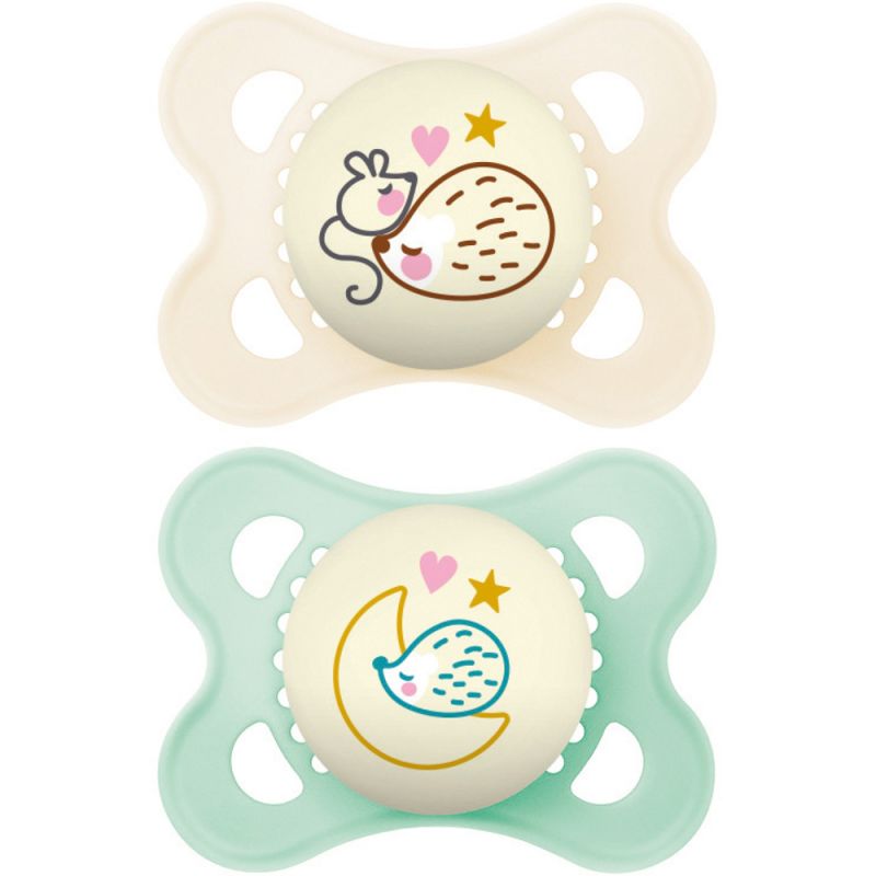 Lot de 2 sucettes Original Nuit en silicone (2-6 mois) MAM Produit 1