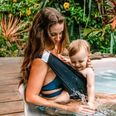 Echarpe de portage pour activité aquatique Noir (taille XL)