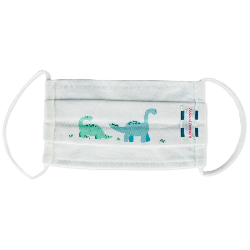 Masque de protection lavable Fun en coton dinosaure (4-7 ans) Doudou et Compagnie