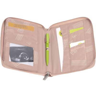 Protège carnet de santé Casual Rayures rose