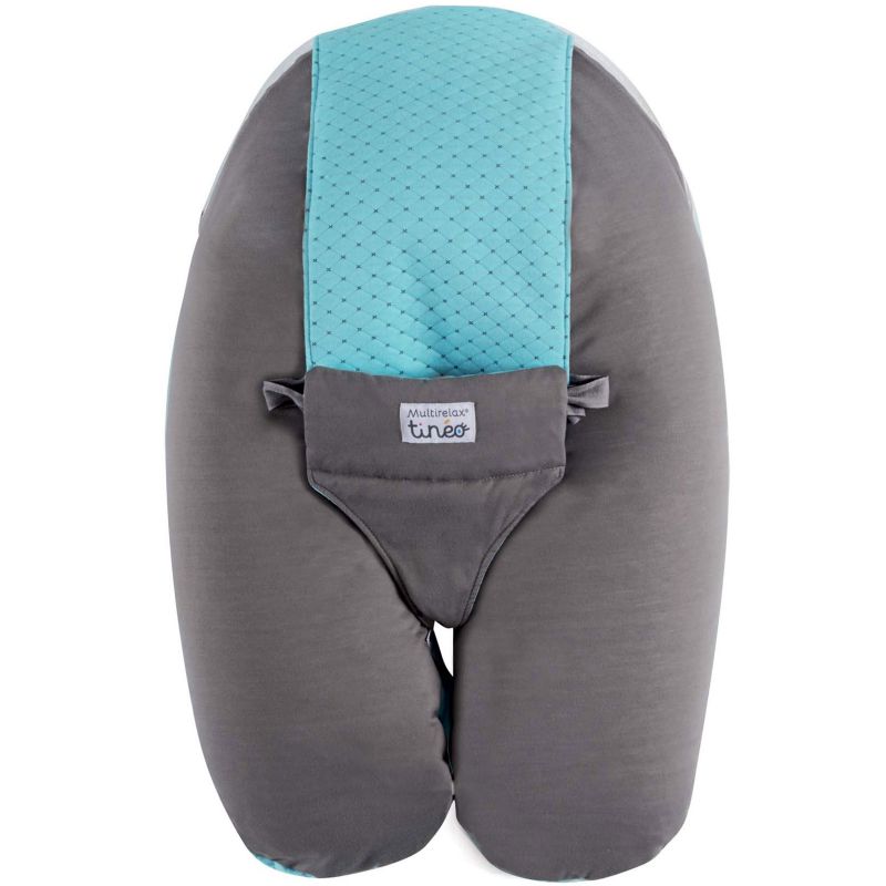 Coussin de maternité évolutif Multirelax jersey aqua et gris Tinéo