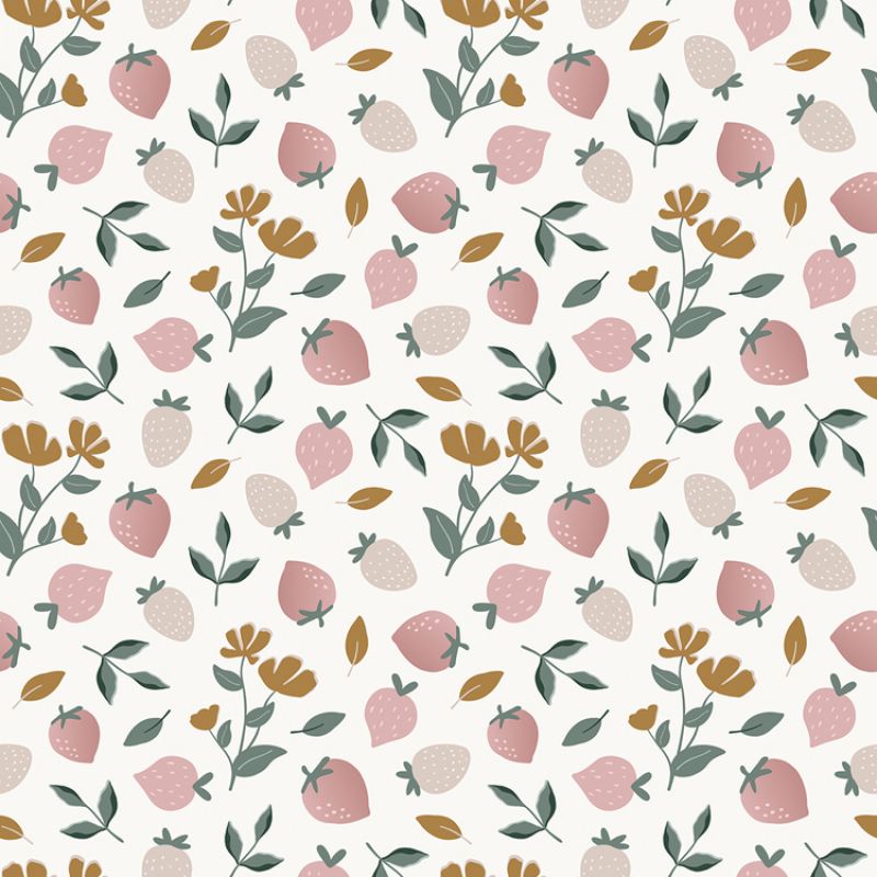 Papier peint Strawberry Fields (50 cm x 10 m) Lilipinso
