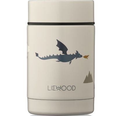 Thermos alimentaire Nadja Little dragon Dark sandy mix (250 ml)  par Liewood