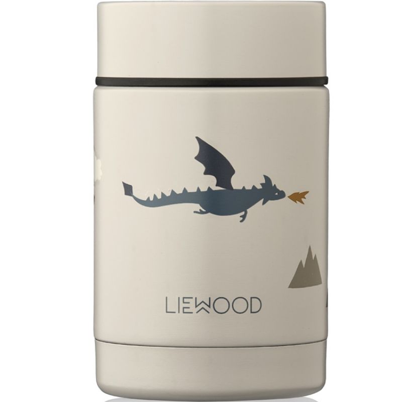 Thermos alimentaire Nadja Little dragon Dark sandy mix (250 ml) Liewood