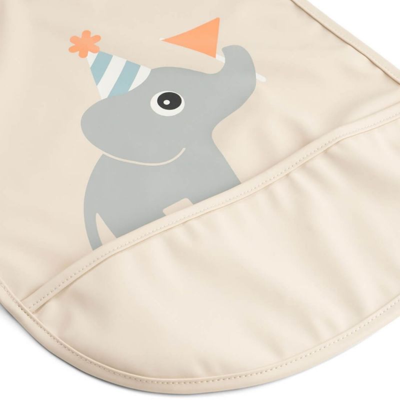 Bavoir avec fermeture velcro Celebration Sable Done by Deer Produit 3