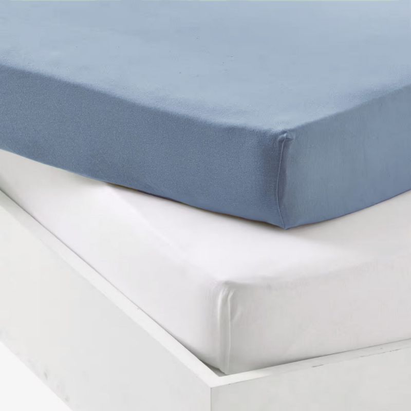 Lot alèse et drap housse Blanc-Ocean (60 x 120 cm) Mon P'tit Dodo Produit 2