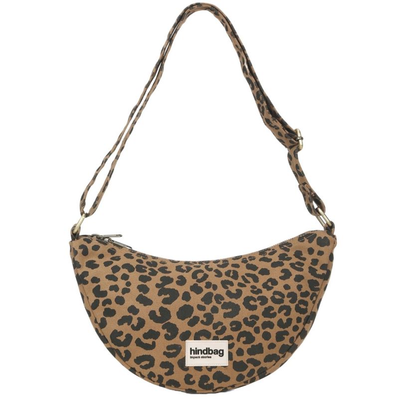 Sac banane Andrea Léopard Cannelle Hindbag Produit 1
