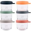 Coffret 6 portions verre 150 ml (Sunrise color mix)  par Béaba