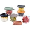 Coffret 6 portions verre 150 ml (Sunrise color mix)  par Béaba