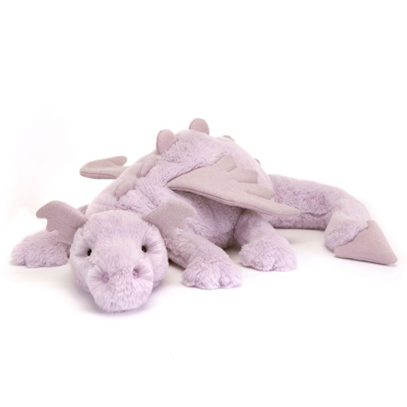 Peluche Scrumptious dragon lavande (66 cm) Jellycat Produit 1
