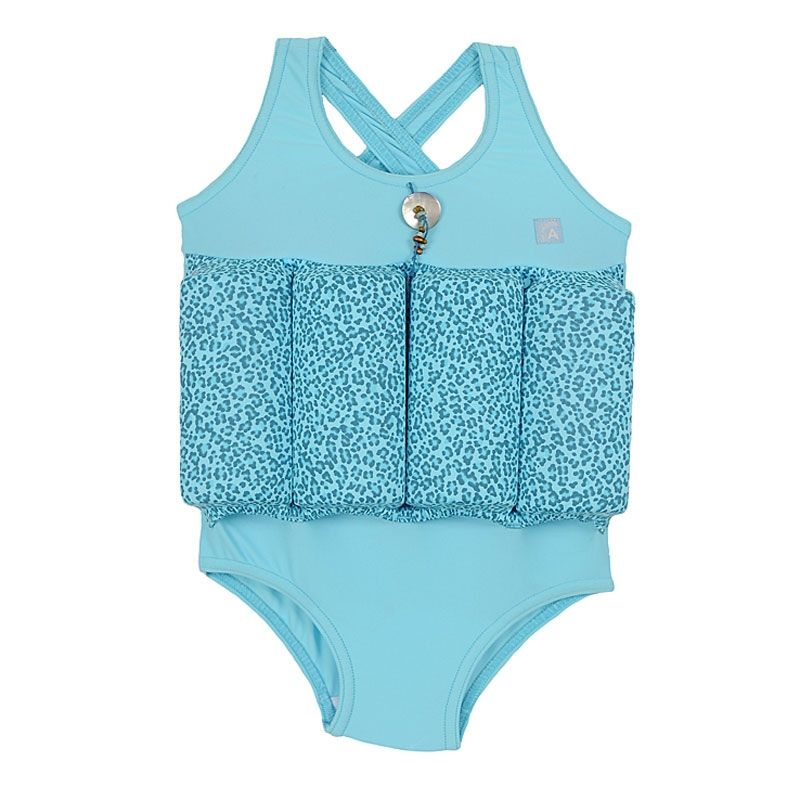 Maillot enfant bouée jungle turquoise (6 mois à 6 ans) Archimède