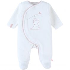 Pyjama chaud Popsie en velours écru (3 mois) - Noukie's