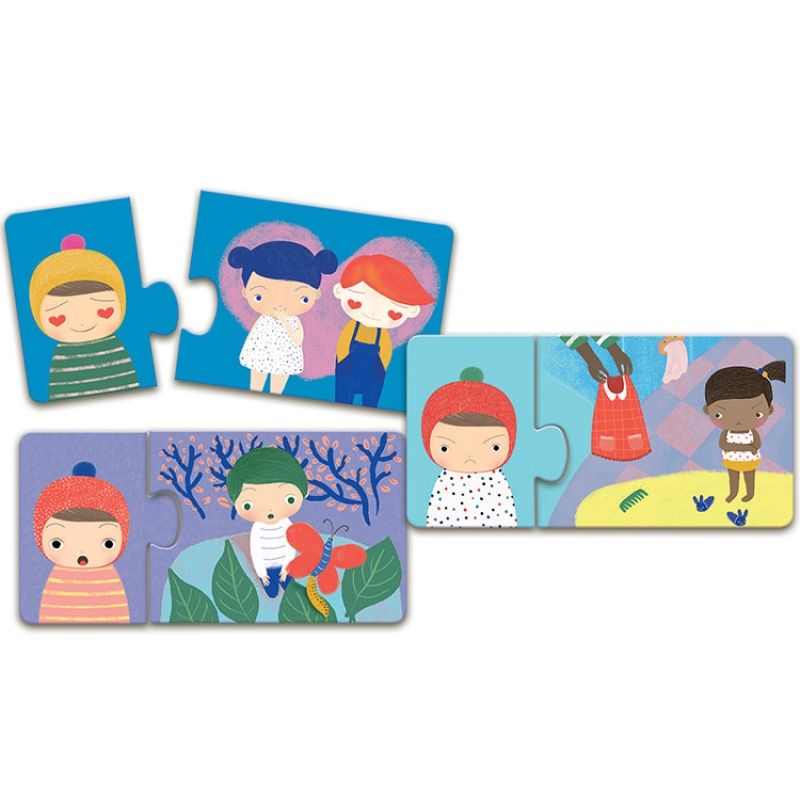 Puzzle duo Les émotions (8 duos) Djeco