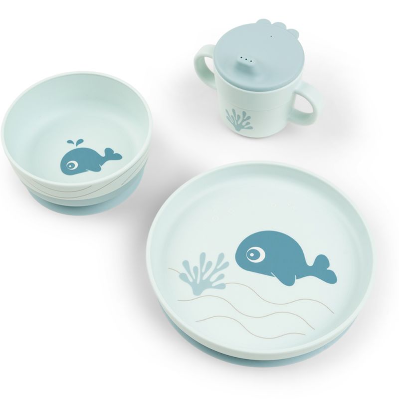 Coffret repas Wally Bleu (3 pièces) - Reconditionné Done by Deer